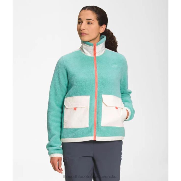 HLH085218 wasabi The North Face dámska bunda s kráľovským oblúkom na zips