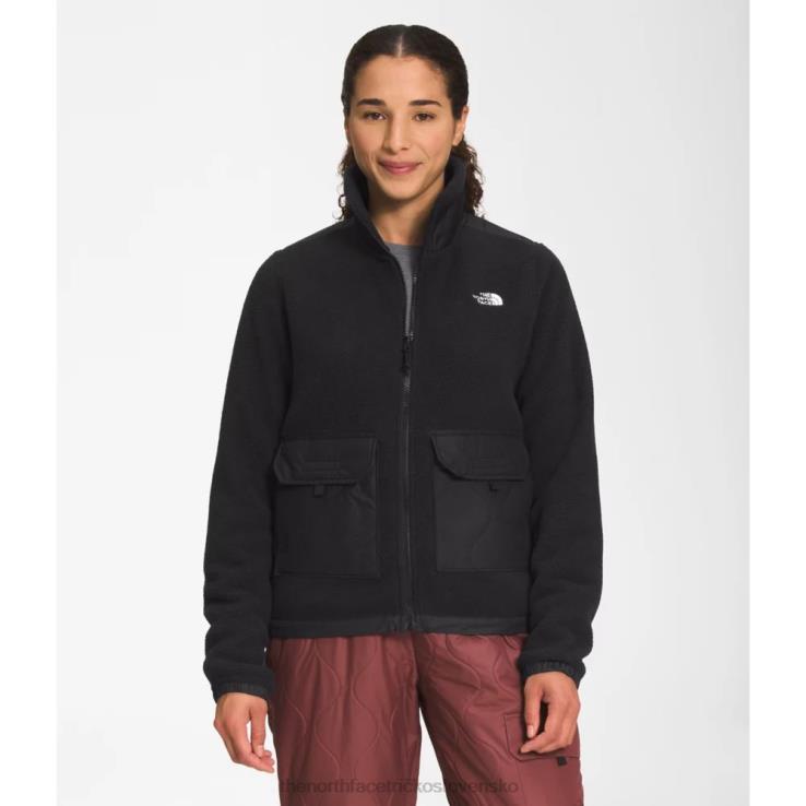 HLH085219 čierna The North Face dámska bunda s kráľovským oblúkom na zips