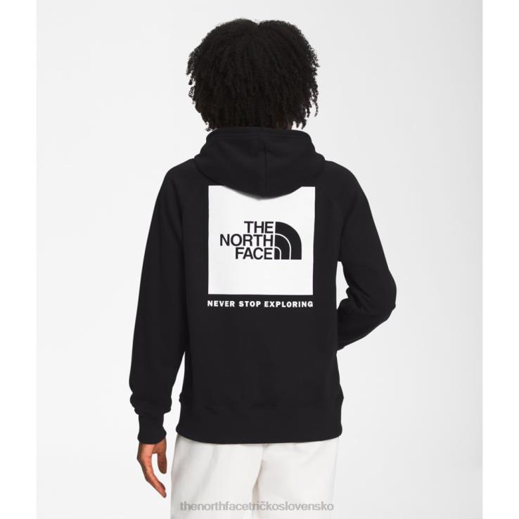 HLH085466 čierna biela The North Face dámska mikina box nse s kapucňou čierna biela