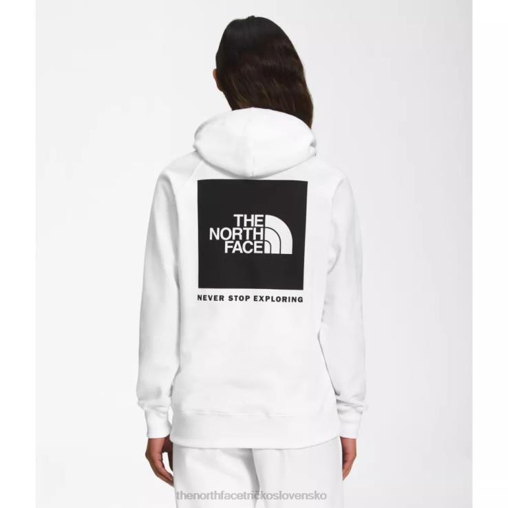 HLH085467 biely čierny The North Face dámska mikina box nse s kapucňou biela čierna