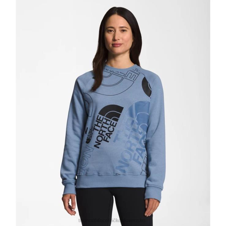 HLH085479 ľudová modrá The North Face ženská posádka grafického vstrekovania