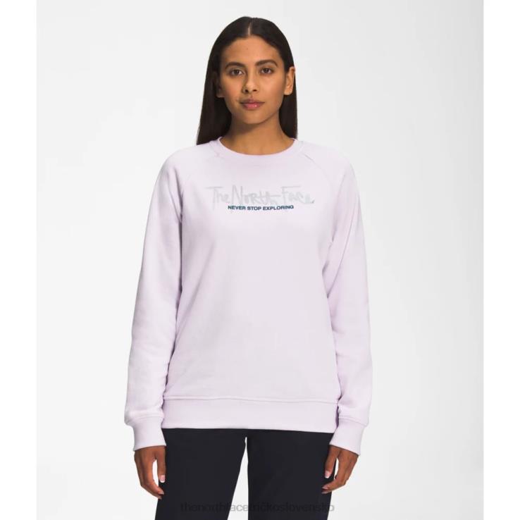 HLH085484 levanduľová hmla The North Face ženská posádka grafického vstrekovania