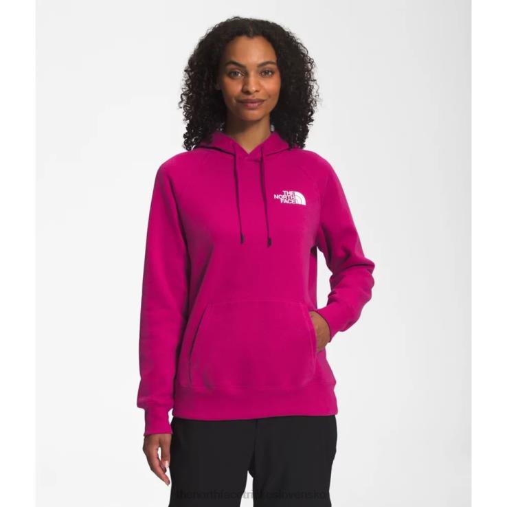HLH085541 fuschia ružová The North Face dámska mikina s kapucňou geo nse
