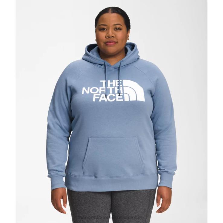 HLH085806 ľudová modrá The North Face dámska mikina s kapucňou a polovičnou kupolou
