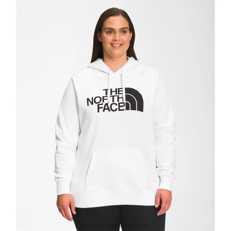 HLH085813 biely čierny The North Face dámska mikina s kapucňou a kapucňou biela čierna