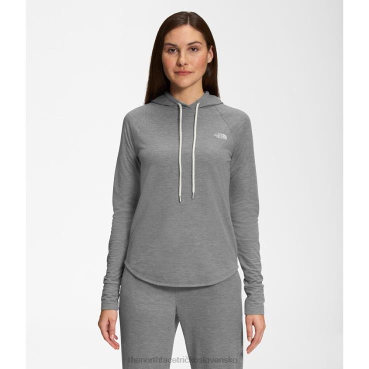 HLH086135 sivá The North Face dámska pletená mikina s kapucňou westbrae