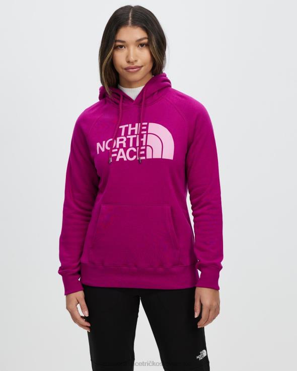 HLH087177 roxbury ružová The North Face mikina s kapucňou s polovičnou kupolou