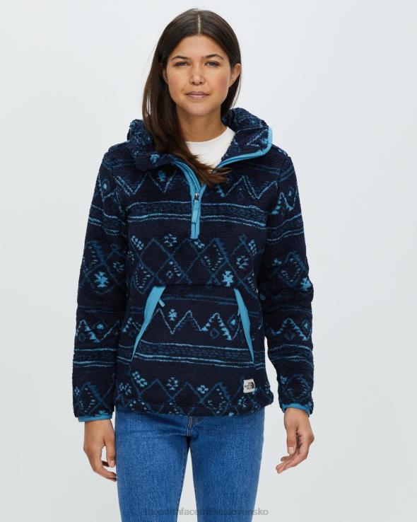 HLH087259 námorníctvo The North Face fleecová mikina s kapucňou campshire 2.0