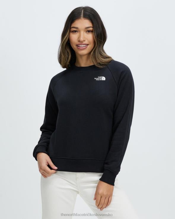 HLH087289 čierna The North Face jednoduché logo raglánovej posádky