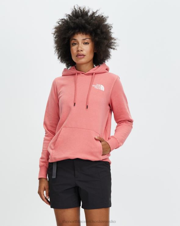 HLH087298 vyblednutá ruža The North Face box nikdy neprestávajte objavovať sveter s kapucňou