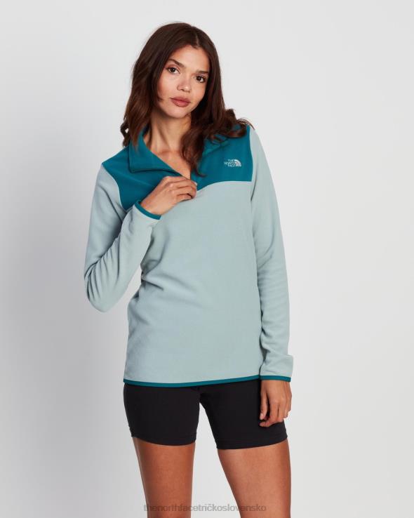 HLH087302 strieborná modrá The North Face tka glacier 1/4 zips fleece