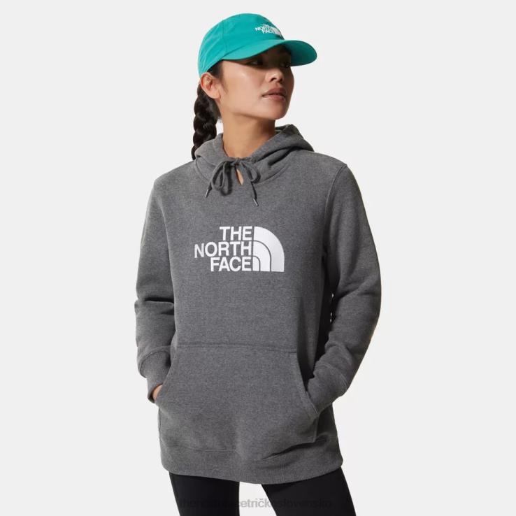 HLH08879 sivá The North Face ženy nakreslili mikinu s kapucňou
