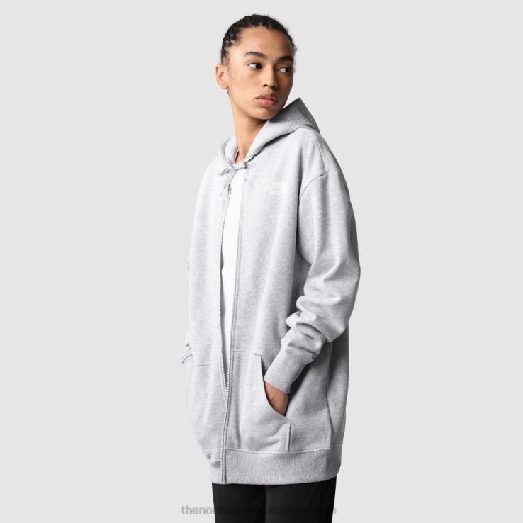 HLH08892 sivá The North Face dámska mikina s kapucňou na zips