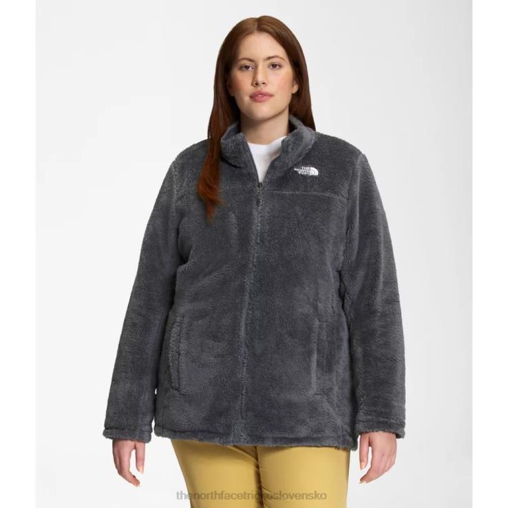 HLH083586 sivá The North Face dámska plus mossbud zateplená obojstranná bunda