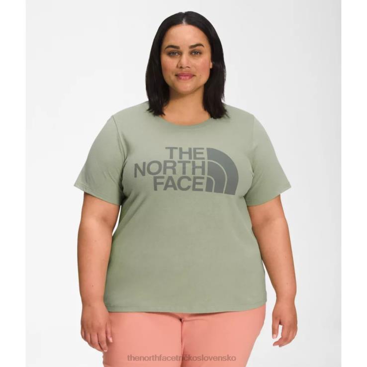 HLH084886 zelený čaj The North Face dámske bavlnené tričko s krátkym rukávom