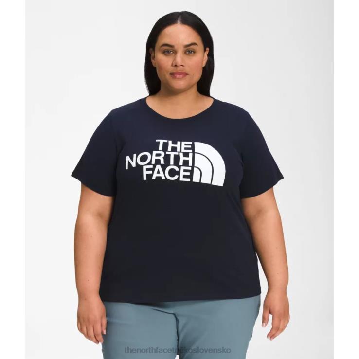 HLH084893 biely čierny The North Face biele čierne dámske tričko z bavlny s krátkym rukávom