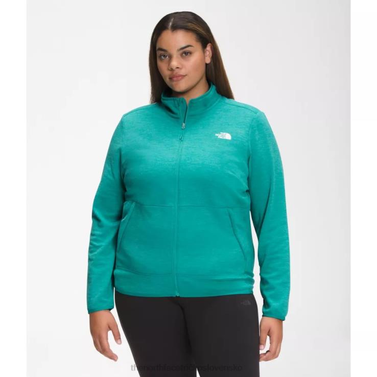 HLH084910 porcelánovo zelená The North Face ženy plus canyonlands full zip
