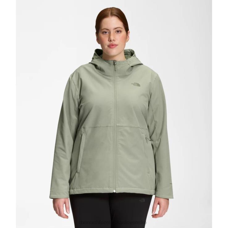 HLH084920 zelený čaj The North Face dámska mikina s kapucňou Shelbe raschel