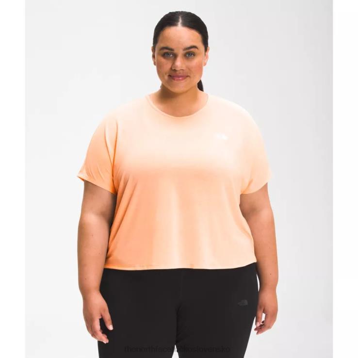 HLH084944 marhuľový ľad The North Face dámske plus wander crossback krátky rukáv