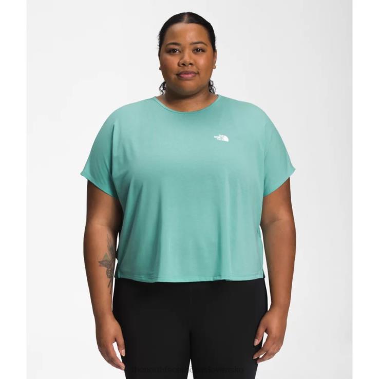 HLH084945 wasabi The North Face dámske plus wander crossback krátky rukáv
