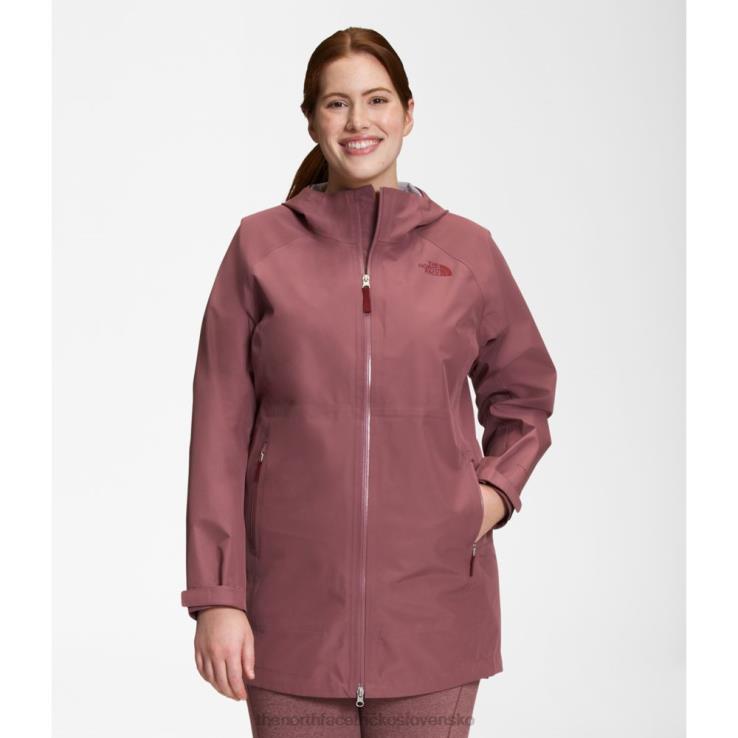 HLH084957 zázvor The North Face dámska parka plus dryzzle futurelight