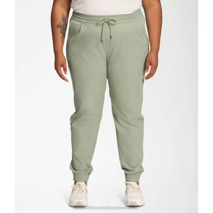 HLH084981 zelený čaj The North Face ženy plus štandardné joggery