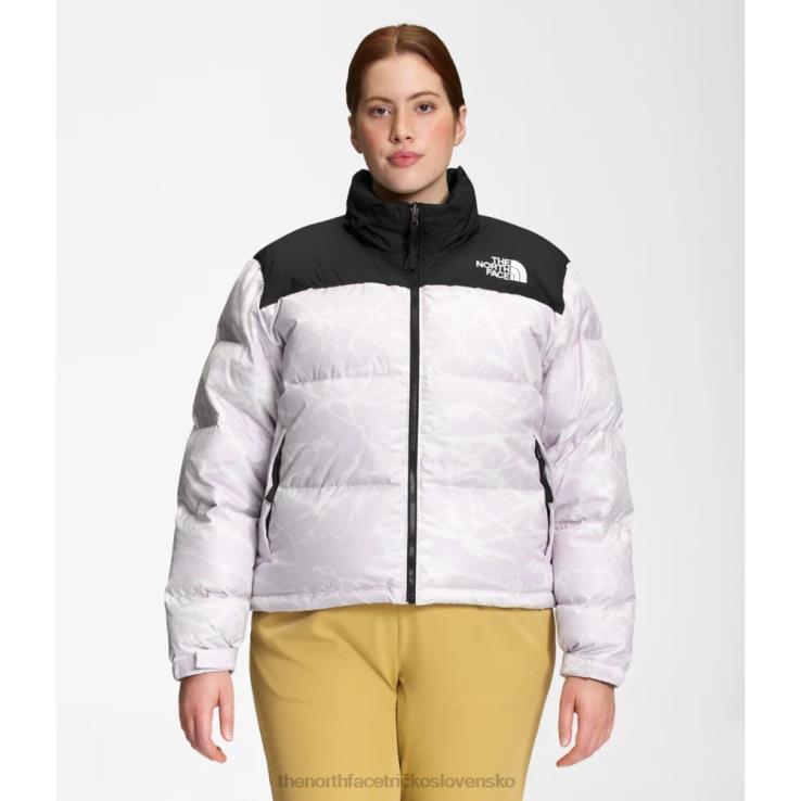 HLH085015 levanduľová hmla The North Face dámska retro bunda s potlačou z roku 1996
