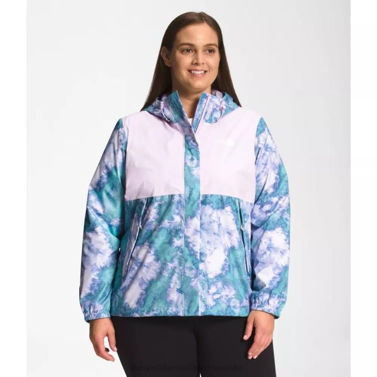 HLH085019 tienisté modré The North Face dámske sako s potlačou plus anora