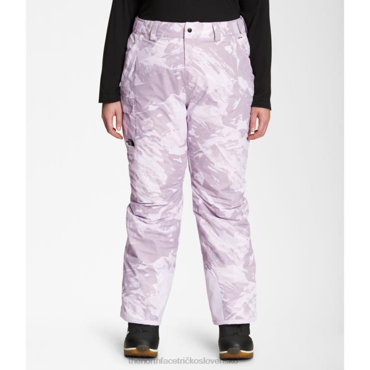 HLH085705 levanduľová hmla The North Face ženy plus zateplené nohavice slobody