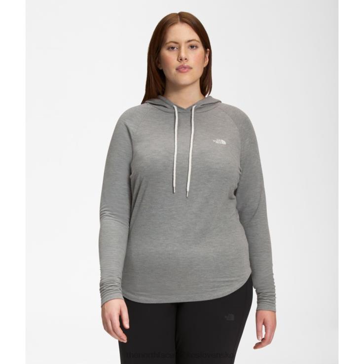 HLH085847 sivá The North Face dámska pletená mikina s kapucňou westbrae