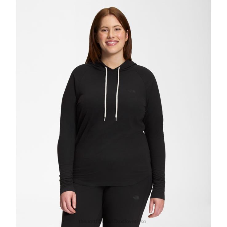 HLH085849 čierna The North Face dámska pletená mikina s kapucňou westbrae