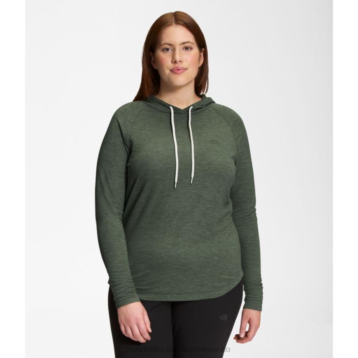 HLH085850 tymiánový vres The North Face dámska pletená mikina s kapucňou westbrae