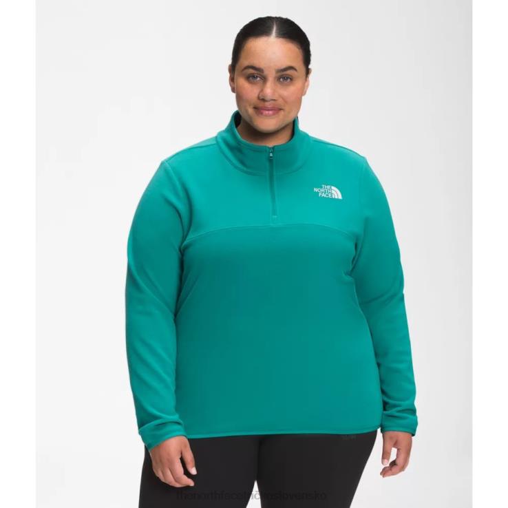 HLH086119 porcelánovo zelená The North Face ženy plus tka ľadovcový zips