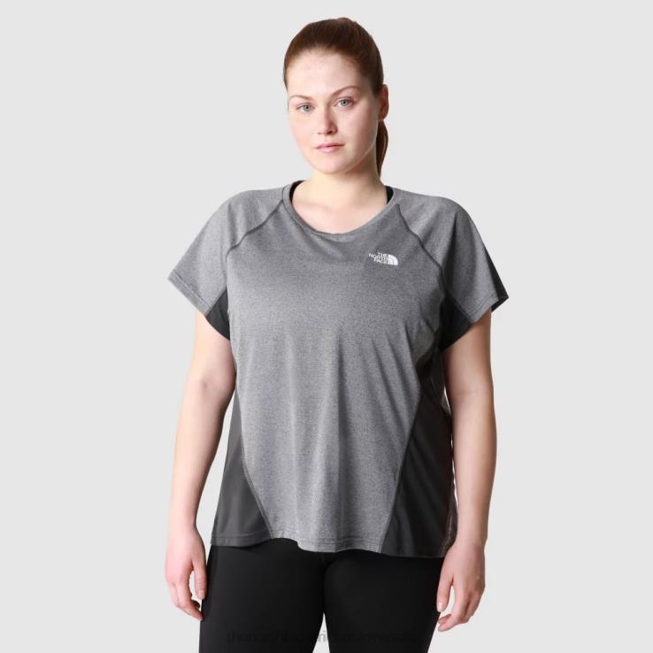 HLH082212 sivá The North Face dámske športové outdoorové tričko veľkej veľkosti