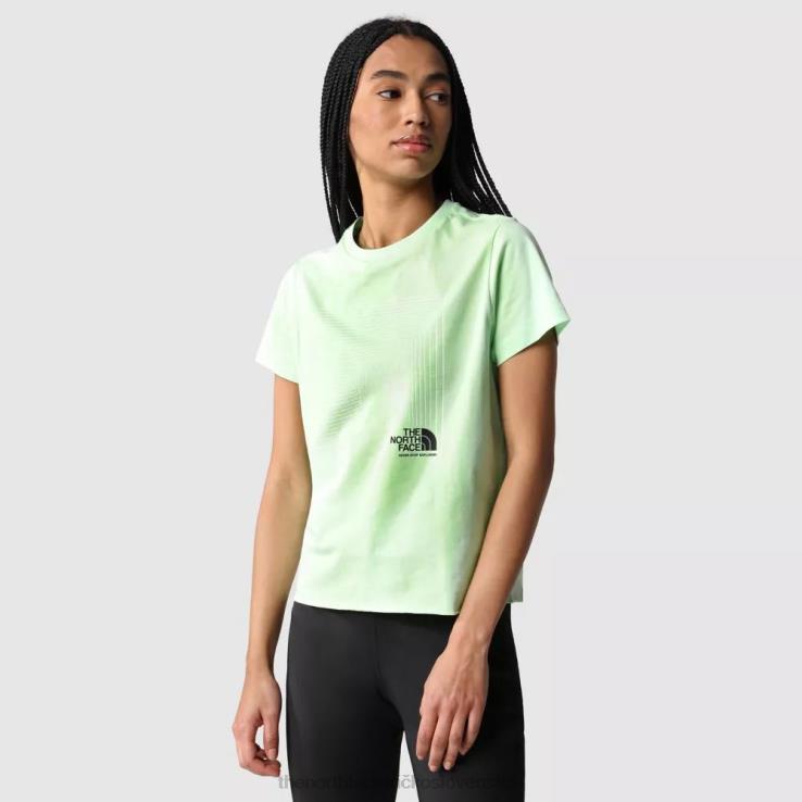 HLH082250 patinovaná zelená The North Face dámske tričko s krátkym rukávom