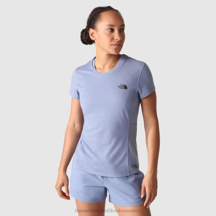 HLH082262 ľudová modrá The North Face ženy znížiť tričko