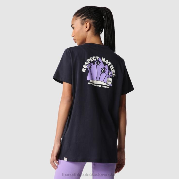 HLH082318 námorníctvo The North Face ženy rešpektujú zadné grafické tričko