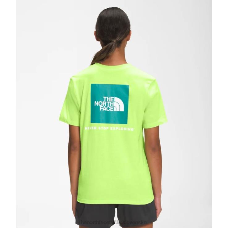HLH083345 zelená The North Face dámske tričko box nse s krátkym rukávom