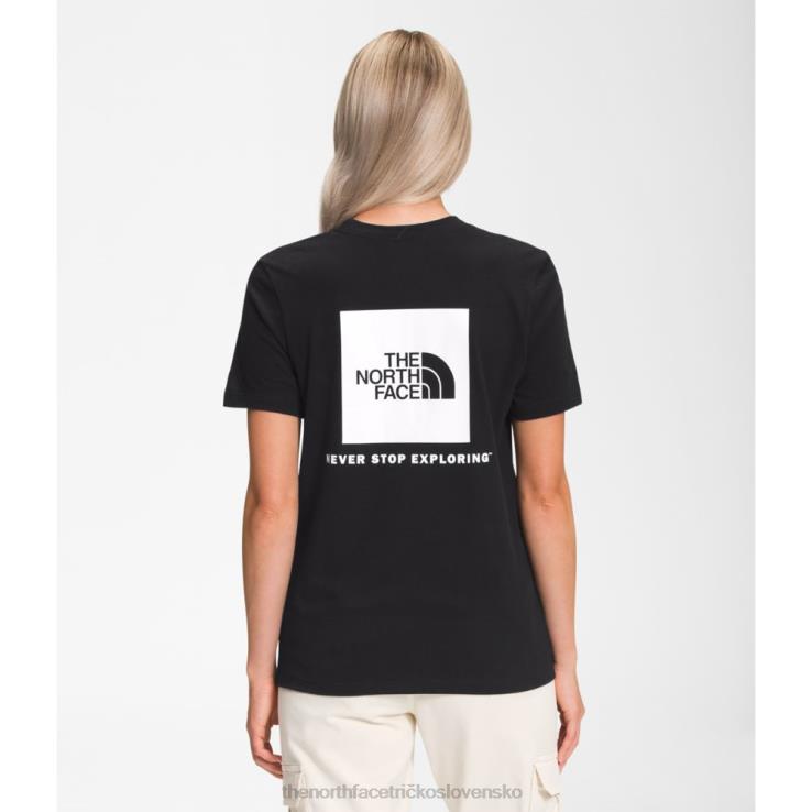 HLH083346 čierna biela The North Face čierne biele dámske tričko box nse s krátkym rukávom