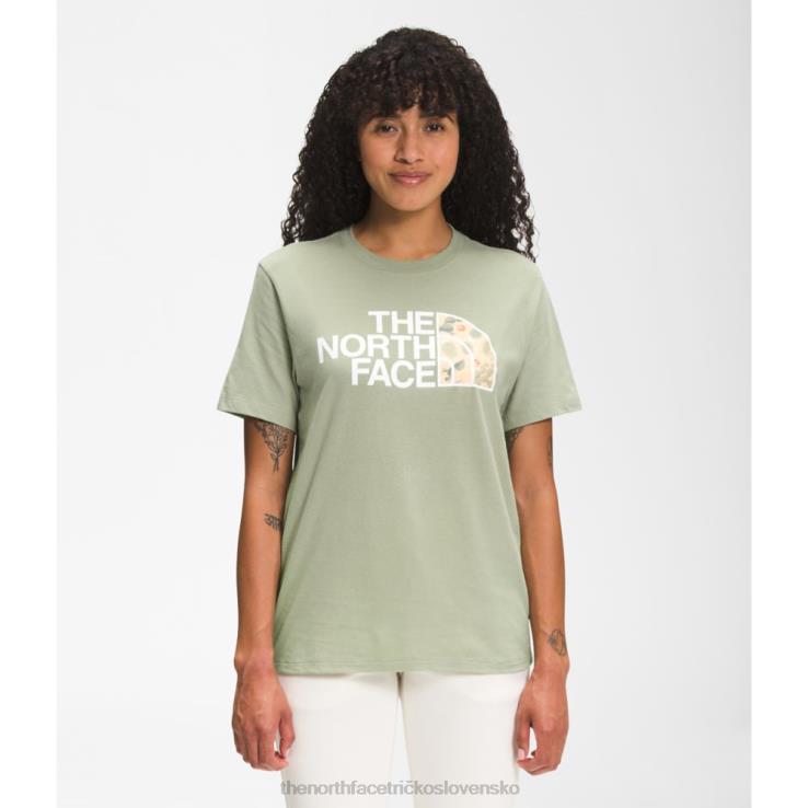 HLH083459 zelený čaj The North Face dámske bavlnené tričko s krátkym rukávom