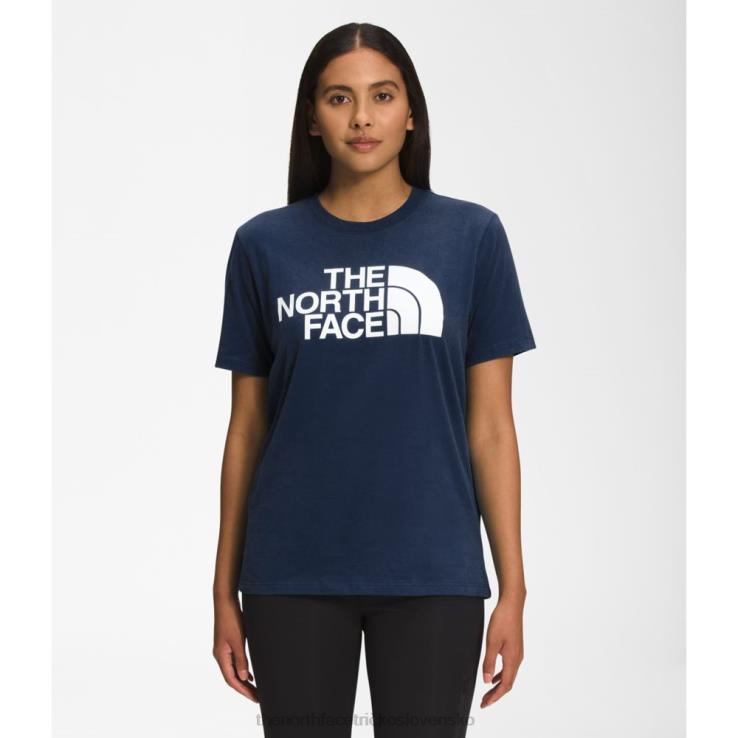 HLH083465 vrcholové námorníctvo The North Face dámske bavlnené tričko s krátkym rukávom