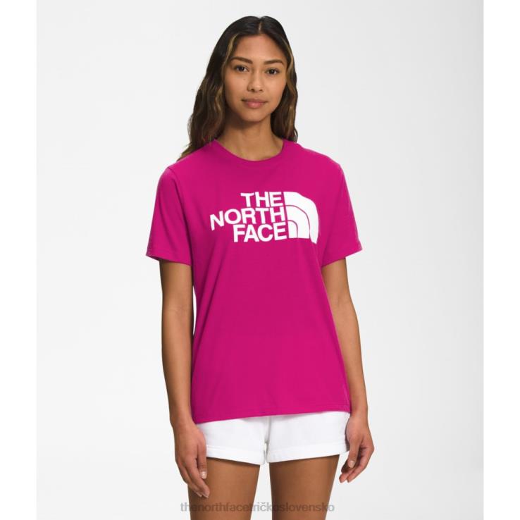 HLH083467 fuschia ružová The North Face dámske bavlnené tričko s krátkym rukávom