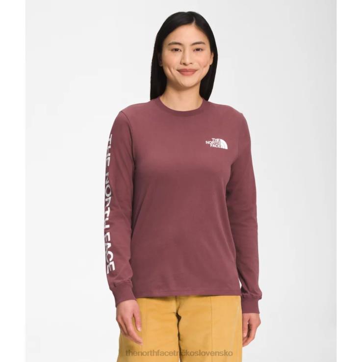 HLH083471 zázvor The North Face dámske tričko značky s dlhým rukávom