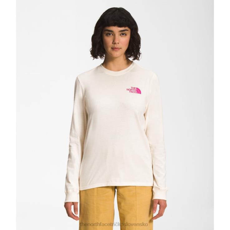 HLH083472 biely The North Face dámske tričko značky s dlhým rukávom