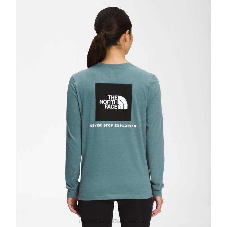HLH084585 modro-čierna The North Face dámske tričko s dlhým rukávom nse modré čierne