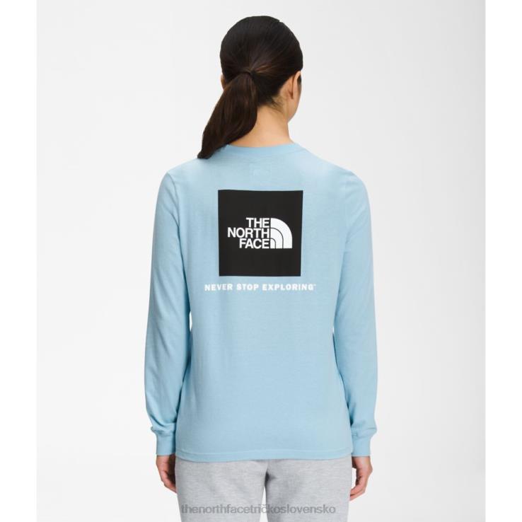 HLH084589 beta modrá The North Face dámske boxerské tričko s dlhým rukávom