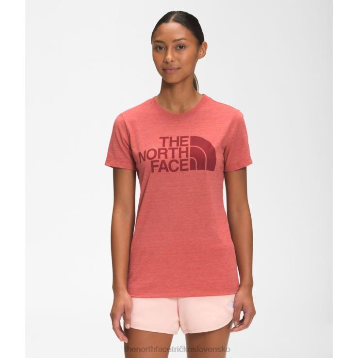 HLH085022 korenie červené The North Face dámske triko s krátkym rukávom, polokupoly