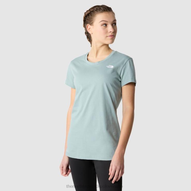 HLH0852 strieborná modrá The North Face dámske nové šiltové tričko