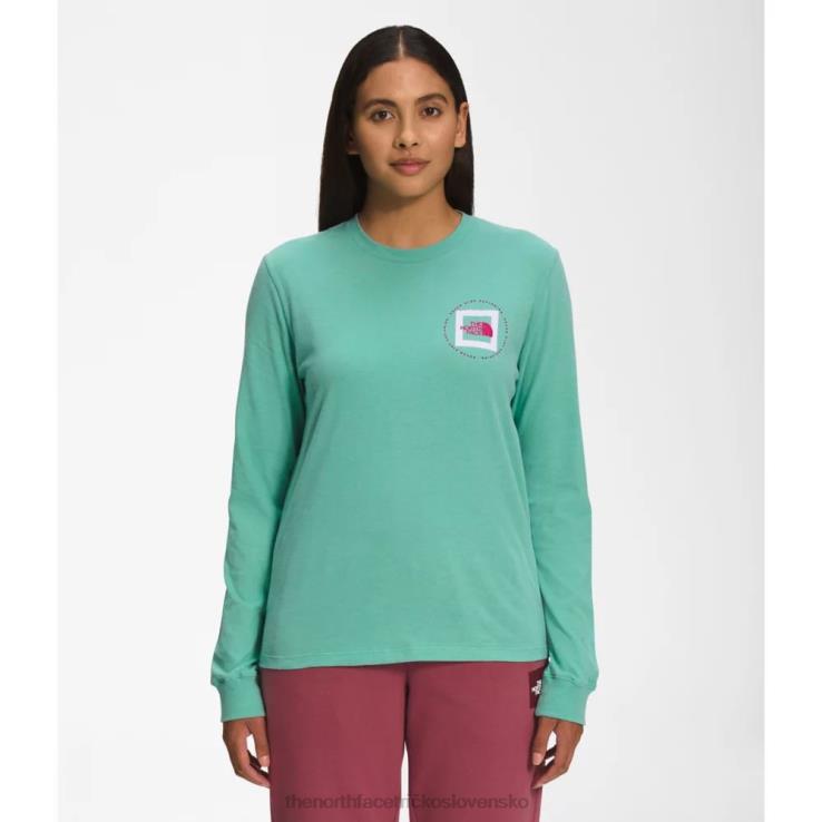 HLH085544 wasabi The North Face dámske tričko Geo nse s dlhým rukávom
