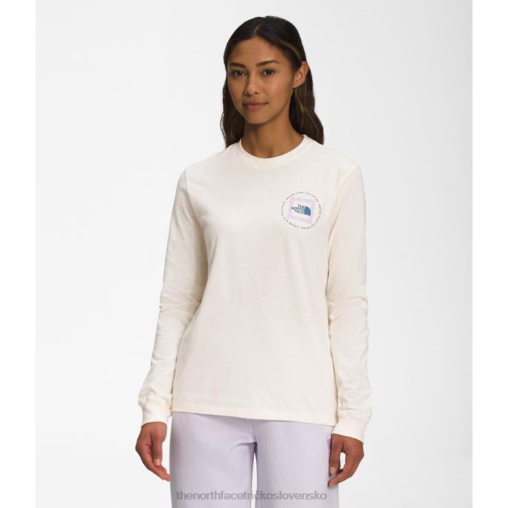 HLH085546 biely The North Face dámske tričko Geo nse s dlhým rukávom